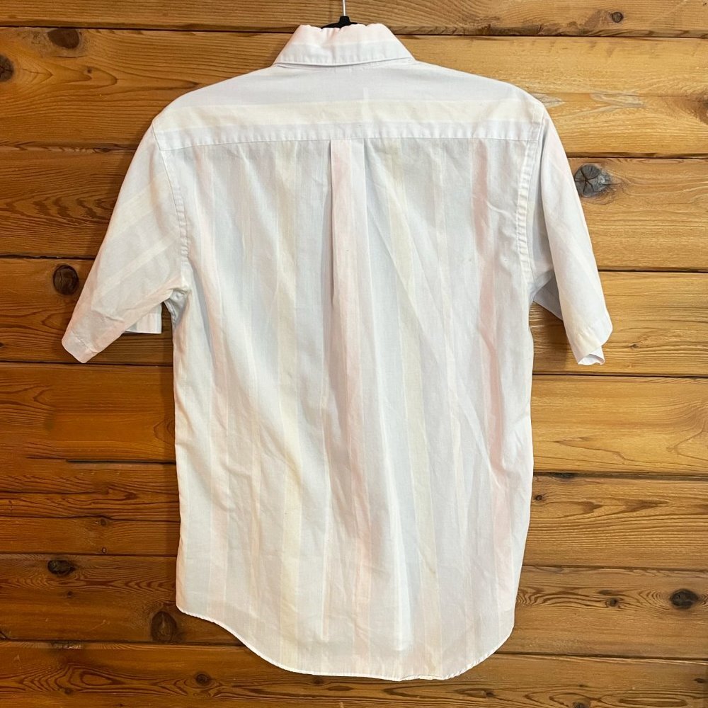 Christian Dior Button Down Short Sleeve Mens Collard Top Medium - Picture 4 of 6